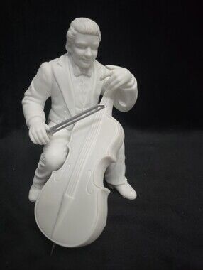 Vintage Department 56 Winter Silhouette Christmas Concerto Cellist w/Box 7848-4